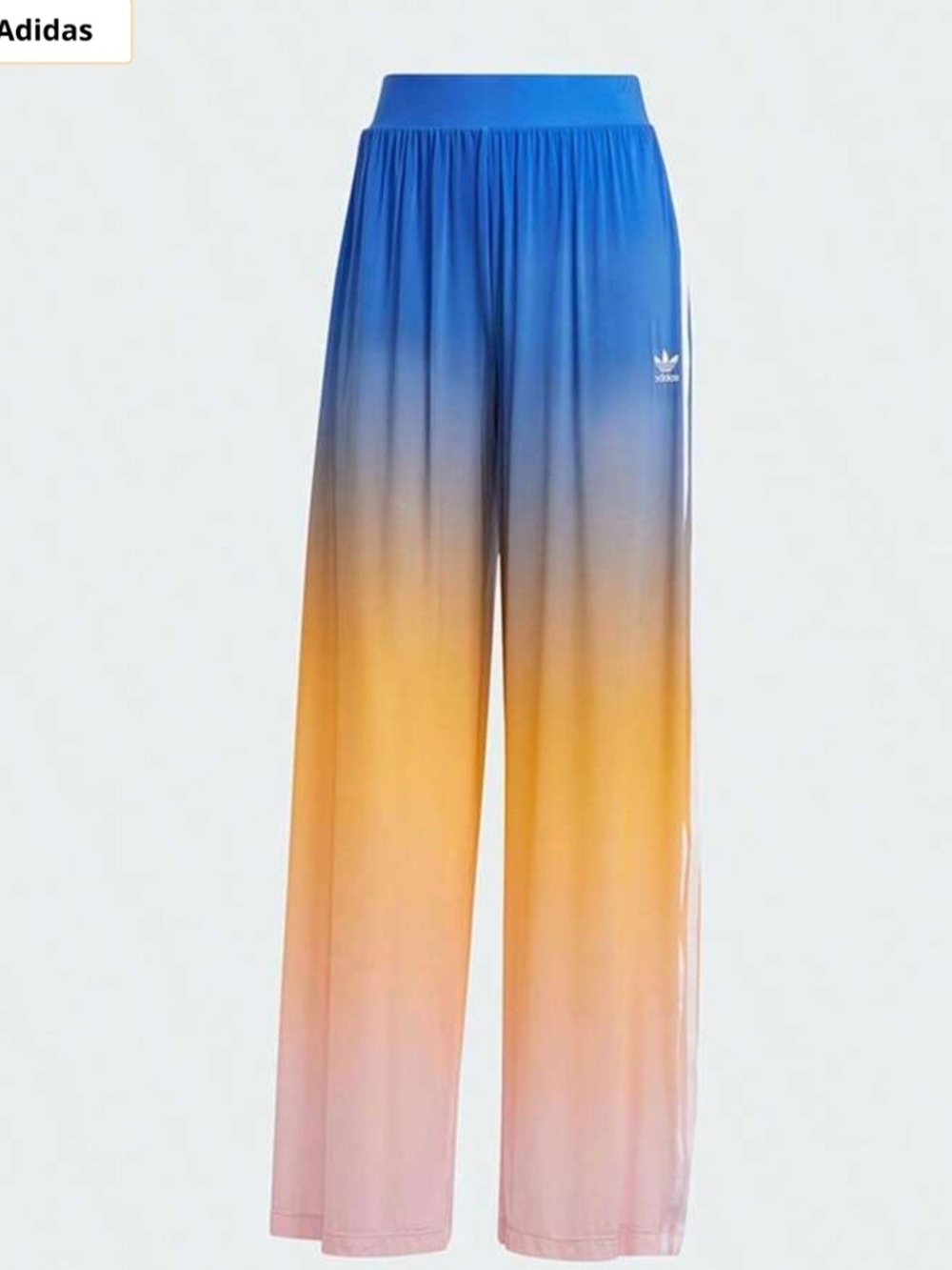 adidas Blue, Orange & Pink Ombre Wide-Leg Track Pants
